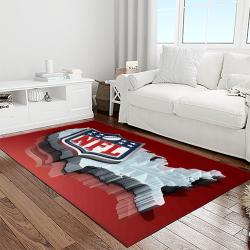 nfl football league logo retangle carpet area rug home decor best gift for fan and friends light room nf2