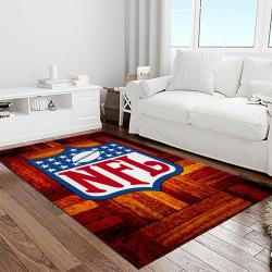 nfl football league logo retangle carpet area rug home decor best gift for fan and friends light room nf20