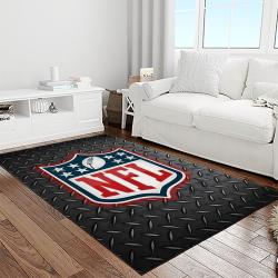 nfl football league logo retangle carpet area rug home decor best gift for fan and friends light room nf22