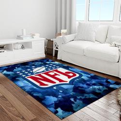 nfl football league logo retangle carpet area rug home decor best gift for fan and friends light room nf26
