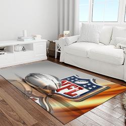 nfl football league logo retangle carpet area rug home decor best gift for fan and friends light room nf3