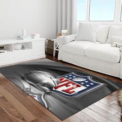 nfl football league logo retangle carpet area rug home decor best gift for fan and friends light room nf30
