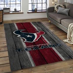 NFL Houston Texans Rectangle Rug Personalized Non-Slip Carpet Gift For Football Fans HT50