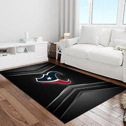 nfl houston texans football team logo sport carpet area rug home decor best gift for friends light room ht46