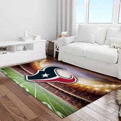 nfl houston texans football team logo sport carpet area rug home decor best gift for friends light room ht58