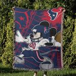 nfl houston texans football team woven tapestry blanket amazing gift for fans and friends home decor htw35
