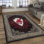 nfl kansas city chiefs football team logo sport carpet area rug home decor best gift for friends dark room kscc67