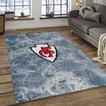 nfl kansas city chiefs football team logo sport carpet area rug home decor best gift for friends dark room kscc77