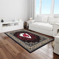 nfl kansas city chiefs football team logo sport carpet area rug home decor best gift for friends light room kscc67