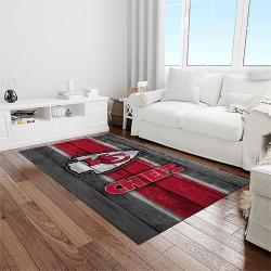 nfl kansas city chiefs football team logo sport carpet area rug home decor best gift for friends light room kscc74