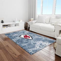nfl kansas city chiefs football team logo sport carpet area rug home decor best gift for friends light room kscc77