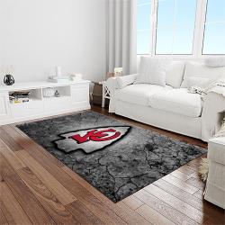 nfl kansas city chiefs football team logo sport carpet area rug home decor best gift for friends light room kscc80