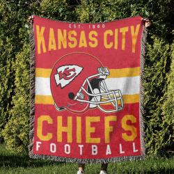NFL Kansas City Chiefs Football Team Woven Tapestry Blanket Amazing Gift For Fans And Friends Home Decor KCCW30