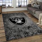 nfl las vegas raiders football team logo sport carpet area rug home decor best gift for friends dark room lvr64