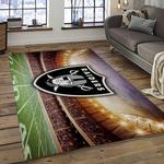nfl las vegas raiders football team logo sport carpet area rug home decor best gift for friends dark room lvr66
