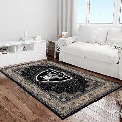 nfl las vegas raiders football team logo sport carpet area rug home decor best gift for friends light room lvr52