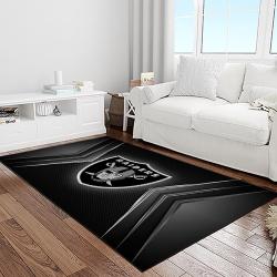 nfl las vegas raiders football team logo sport carpet area rug home decor best gift for friends light room lvr54