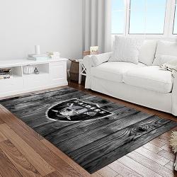 nfl las vegas raiders football team logo sport carpet area rug home decor best gift for friends light room lvr56