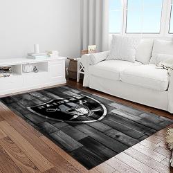nfl las vegas raiders football team logo sport carpet area rug home decor best gift for friends light room lvr59