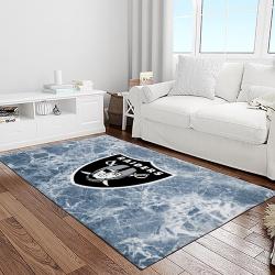 nfl las vegas raiders football team logo sport carpet area rug home decor best gift for friends light room lvr61