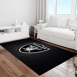 nfl las vegas raiders football team logo sport carpet area rug home decor best gift for friends light room lvr62