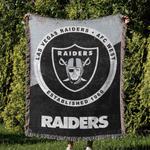 nfl las vegas raiders football team woven tapestry blanket amazing gift for fans and friends home decor lvrw14