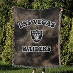 nfl las vegas raiders football team woven tapestry blanket amazing gift for fans and friends home decor lvrw36