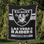 nfl las vegas raiders football team woven tapestry blanket amazing gift for fans and friends home decor lvrw41