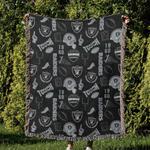 nfl las vegas raiders football team woven tapestry blanket amazing gift for fans and friends home decor lvrw49