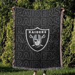 nfl las vegas raiders football team woven tapestry blanket amazing gift for fans and friends home decor lvrw58