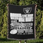 nfl las vegas raiders football team woven tapestry blanket amazing gift for fans and friends home decor lvrw6