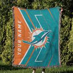 nfl miami dolphins football team woven tapestry blanket amazing gift for fans and friends home decor mdw35
