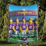 nfl minnesota vikings football team woven tapestry blanket amazing gift for fans and friends home decor mvw2