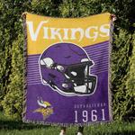 nfl minnesota vikings football team woven tapestry blanket amazing gift for fans and friends home decor mvw28