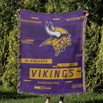 nfl minnesota vikings football team woven tapestry blanket amazing gift for fans and friends home decor mvw33