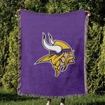 nfl minnesota vikings football team woven tapestry blanket amazing gift for fans and friends home decor mvw38