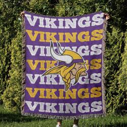 NFL Minnesota Vikings Football Team Woven Tapestry Blanket Amazing Gift For Fans And Friends Home Decor MVW47