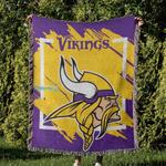 nfl minnesota vikings football team woven tapestry blanket amazing gift for fans and friends home decor mvw48
