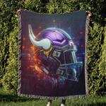nfl minnesota vikings football team woven tapestry blanket amazing gift for fans and friends home decor mvw5