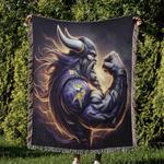 nfl minnesota vikings football team woven tapestry blanket amazing gift for fans and friends home decor mvw6