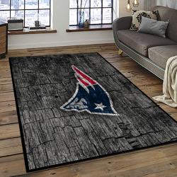 NFL New England Patriots Rectangle Rug Personalized Non-Slip Carpet Gift For Football Fans NEP45