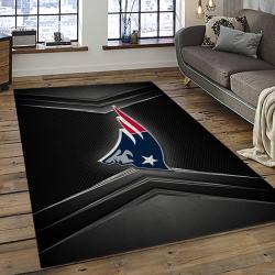 NFL New England Patriots Rectangle Rug Personalized Non-Slip Carpet Gift For Football Fans NEP46