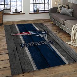 NFL New England Patriots Rectangle Rug Personalized Non-Slip Carpet Gift For Football Fans NEP50