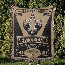 NFL New Orleans Saints Football Team Woven Tapestry Blanket Amazing Gift For Fans And Friends Home Decor NOW10