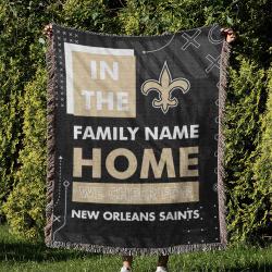 NFL New Orleans Saints Football Team Woven Tapestry Blanket Amazing Gift For Fans And Friends Home Decor NOW12