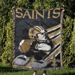 nfl new orleans saints football team woven tapestry blanket amazing gift for fans and friends home decor now14