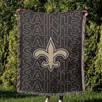 nfl new orleans saints football team woven tapestry blanket amazing gift for fans and friends home decor now16