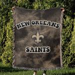 nfl new orleans saints football team woven tapestry blanket amazing gift for fans and friends home decor now22