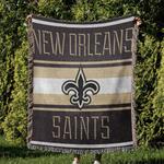 nfl new orleans saints football team woven tapestry blanket amazing gift for fans and friends home decor now23