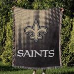 nfl new orleans saints football team woven tapestry blanket amazing gift for fans and friends home decor now24